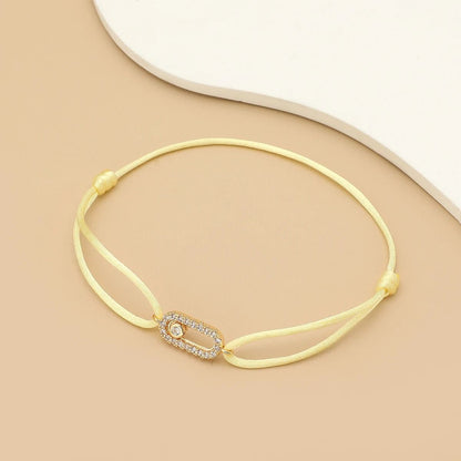 Adjustable Stone Woven Rope Bracelet For Men And Women
