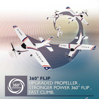 Advanced Remote Control Airplane With Gyro Stabilization And LED Display