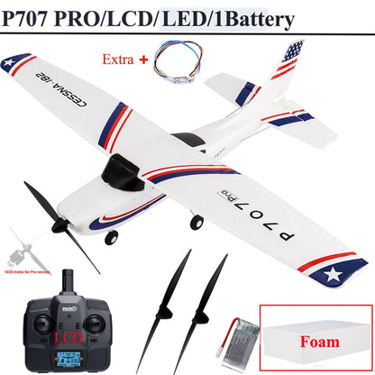 Advanced Remote Control Airplane With Gyro Stabilization And LED Display