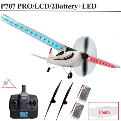 Advanced Remote Control Airplane With Gyro Stabilization And LED Display