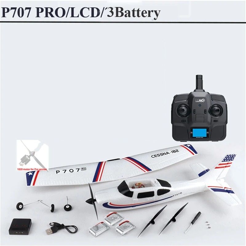Advanced Remote Control Airplane With Gyro Stabilization And LED Display