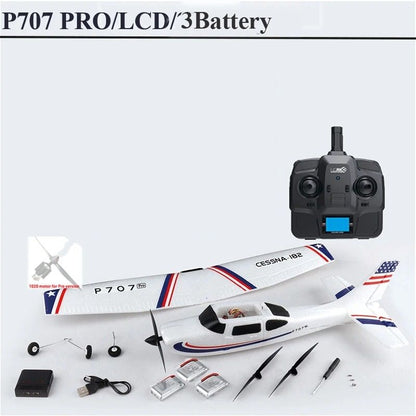 Advanced Remote Control Airplane With Gyro Stabilization And LED Display