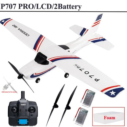 Advanced Remote Control Airplane With Gyro Stabilization And LED Display