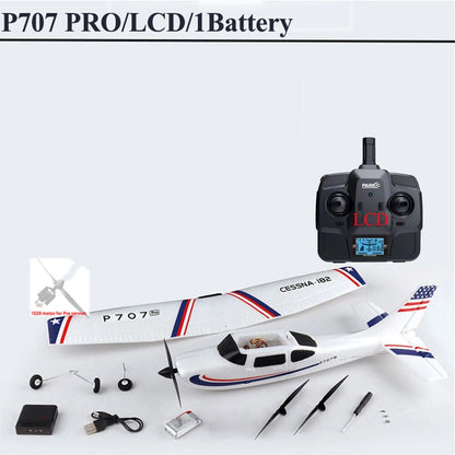 Advanced Remote Control Airplane With Gyro Stabilization And LED Display
