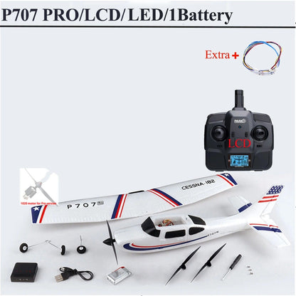 Advanced Remote Control Airplane With Gyro Stabilization And LED Display