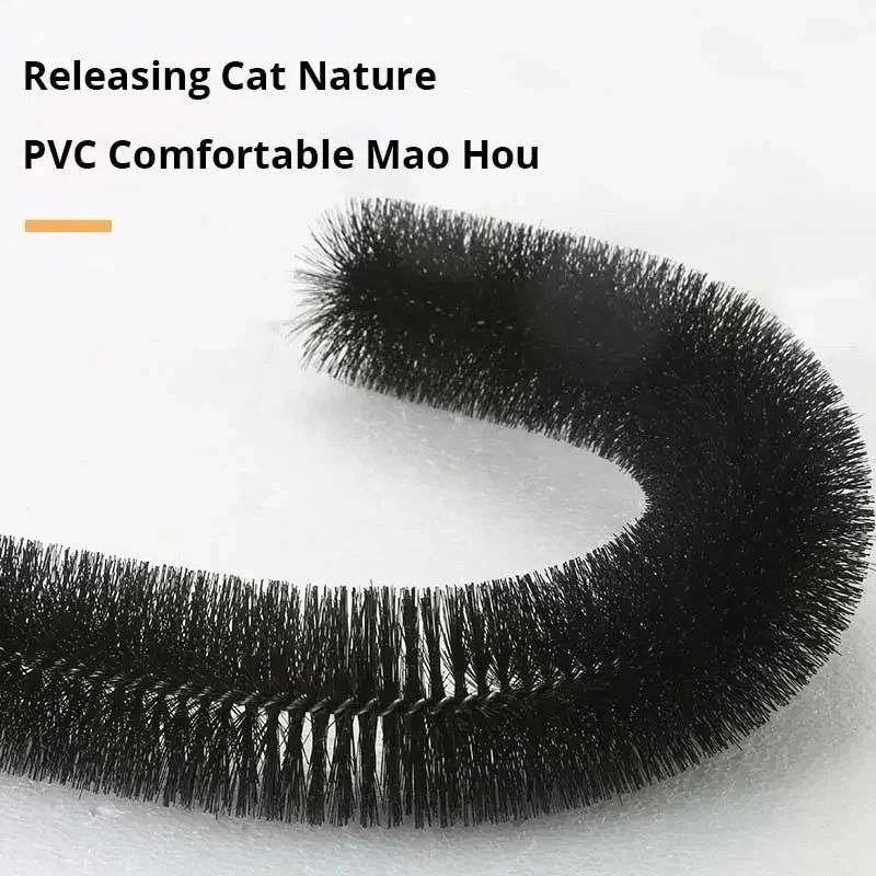 Cat Self Grooming Arch With Massage Brush And Scratching Pad