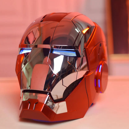 Wearable Voice Control Iron Man Helmet With LED Eyes