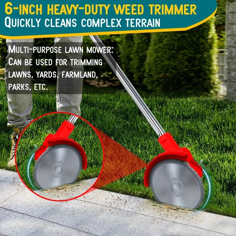 Cordless Lawn Mower and Weed Trimmer for Garden and Courtyard Maintenance