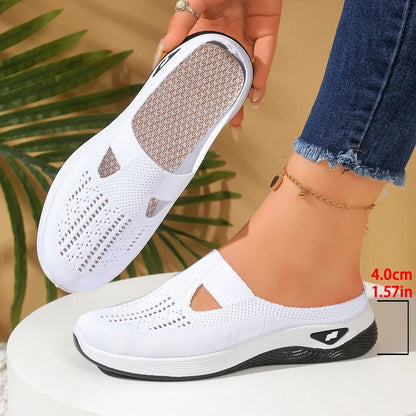 Women Vent Half Slipper Summer House Shoes