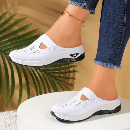 Women Vent Half Slipper Summer House Shoes