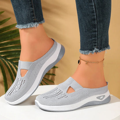 Women Vent Half Slipper Summer House Shoes