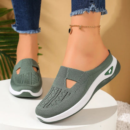 Women Vent Half Slipper Summer House Shoes