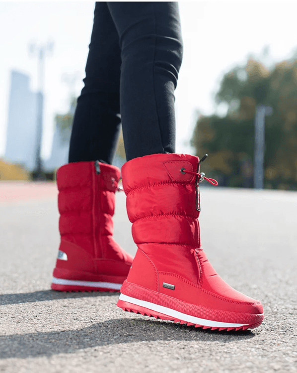 SnowLuxe Warm Plush Waterproof Winter Boots for Women