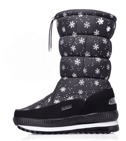 SnowLuxe Warm Plush Waterproof Winter Boots for Women