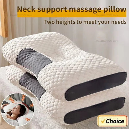 Ergonomic Cervical Orthopedic Neck Pillow for Better Sleep and Massage Support