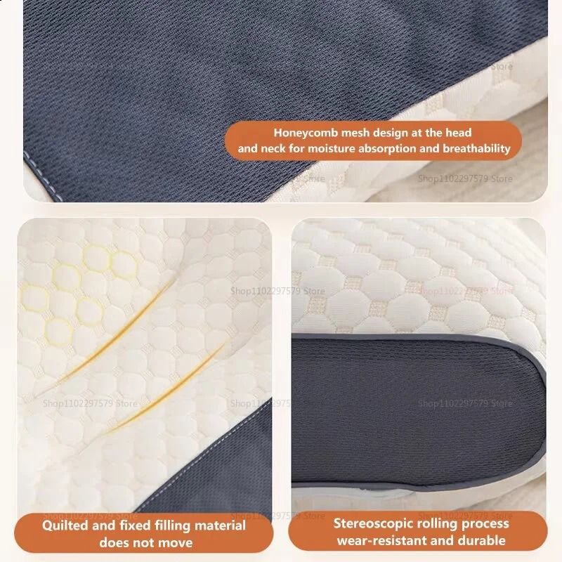 Ergonomic Cervical Orthopedic Neck Pillow for Better Sleep and Massage Support