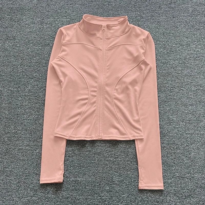 Women Sport Jacket Long Sleeve Workout Coat Gym Training Yoga Top
