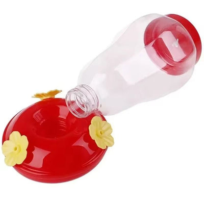 480ML Plastic Bird Water Feeder Bottle Clear Hanging Hummingbird Feeder for Garden