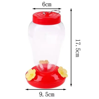 480ML Plastic Bird Water Feeder Bottle Clear Hanging Hummingbird Feeder for Garden