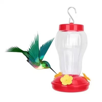 480ML Plastic Bird Water Feeder Bottle Clear Hanging Hummingbird Feeder for Garden