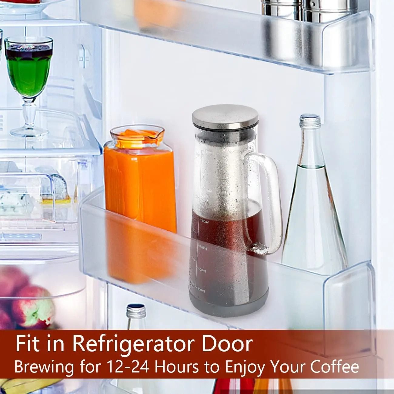 Airtight Cold Brew And Tea Infuser Glass Carafe