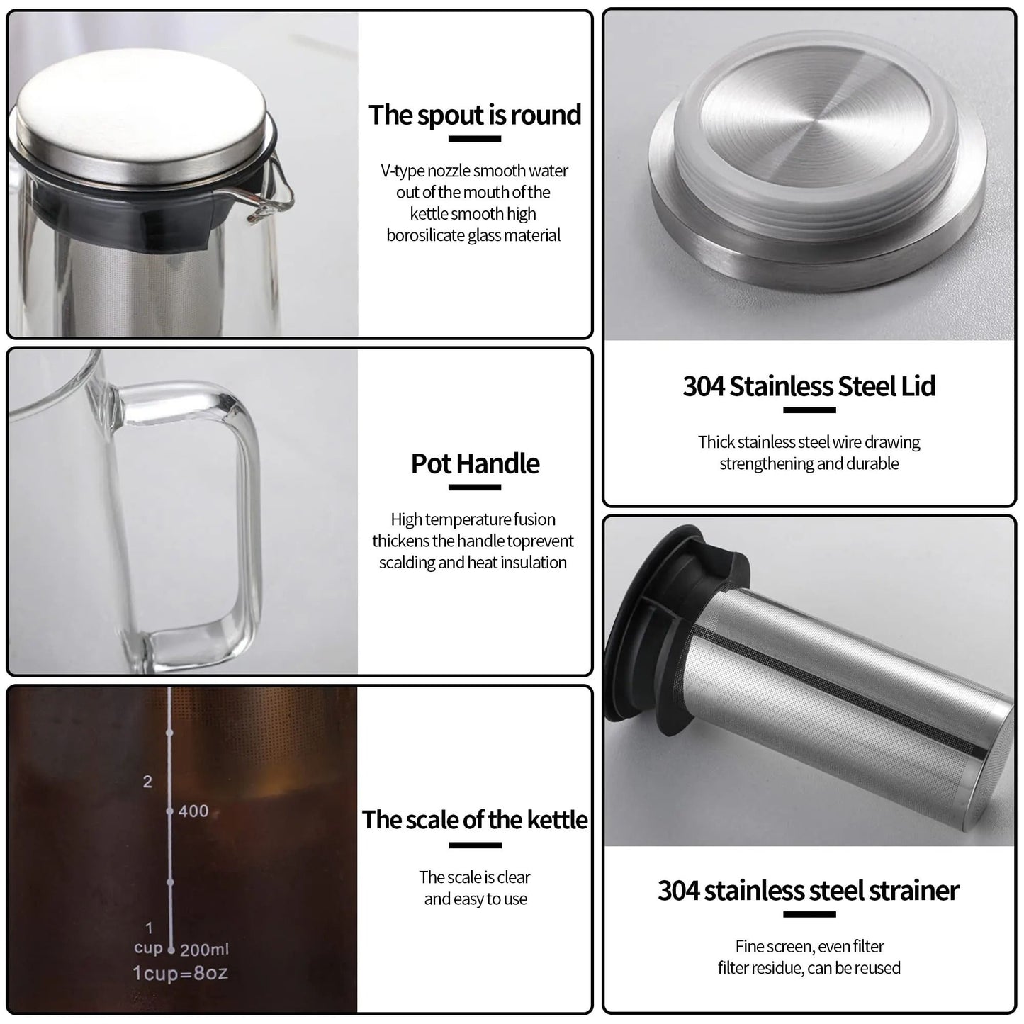 Airtight Cold Brew And Tea Infuser Glass Carafe