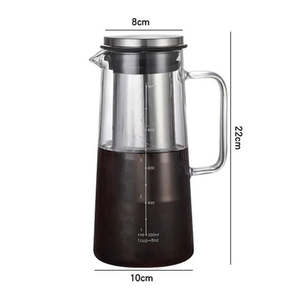 Airtight Cold Brew And Tea Infuser Glass Carafe