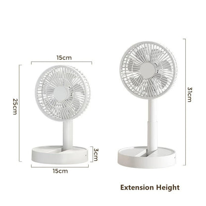 Portable USB Foldable Fan With Timing And Four Speeds