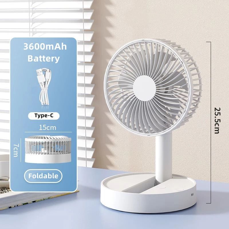 Portable USB Foldable Fan With Timing And Four Speeds