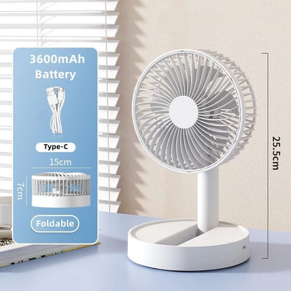 Portable USB Foldable Fan With Timing And Four Speeds