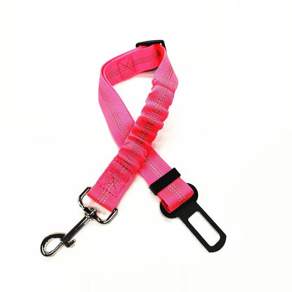 Adjustable Reflective Dog Seat Belt Harness For Car Travel