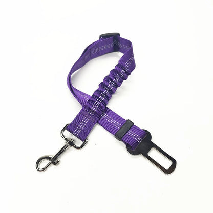Adjustable Reflective Dog Seat Belt Harness For Car Travel