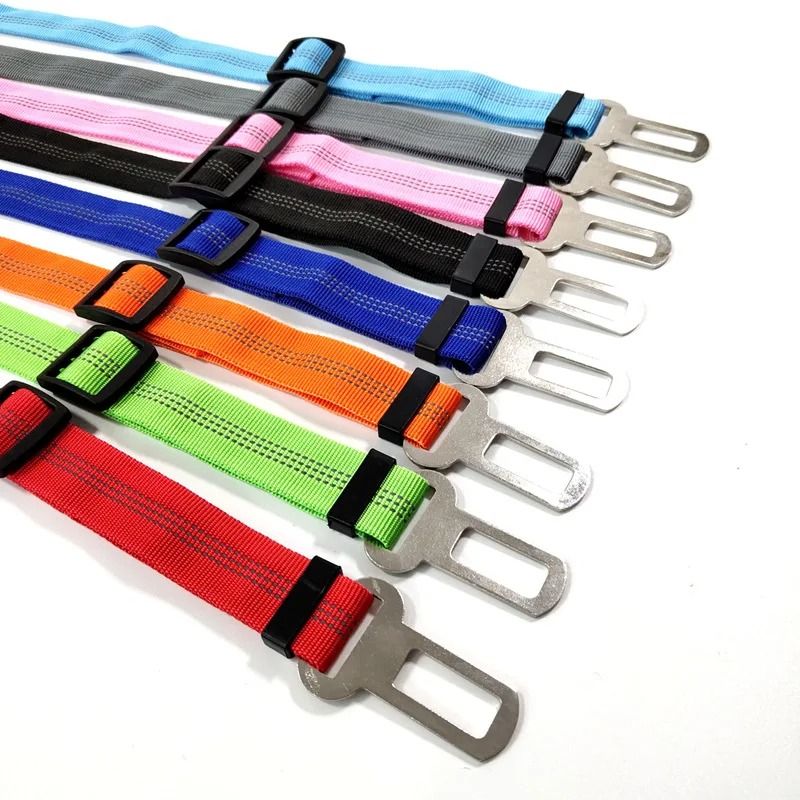 Adjustable Reflective Dog Seat Belt Harness For Car Travel