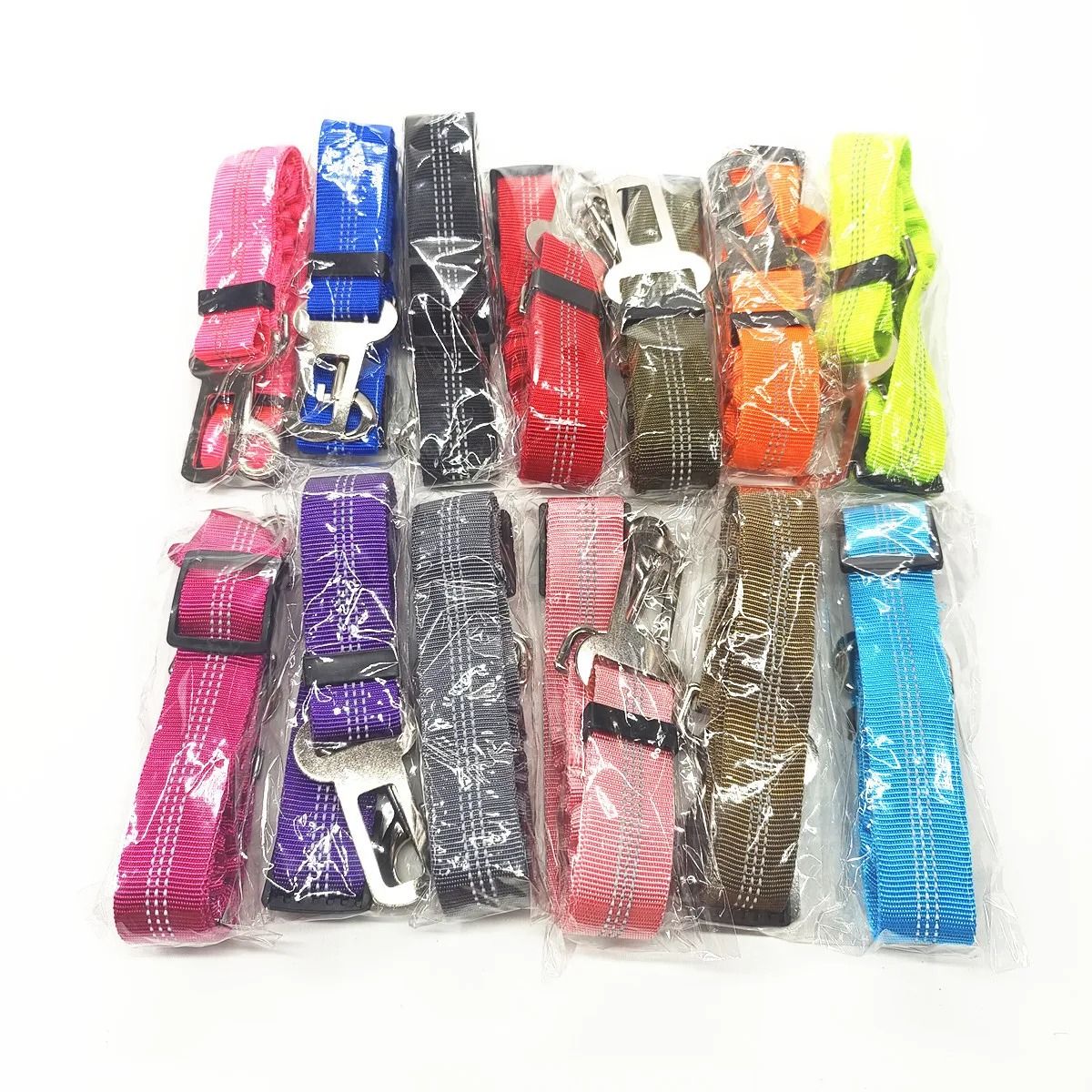 Adjustable Reflective Dog Seat Belt Harness For Car Travel