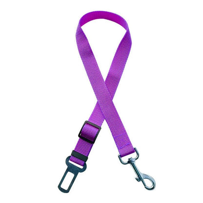 Adjustable Reflective Dog Seat Belt Harness For Car Travel