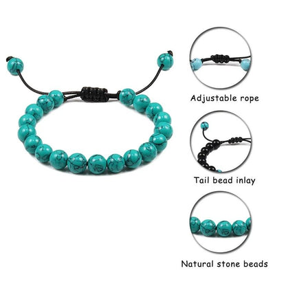 Adjustable Tiger Eye Stone Bracelet For Men And Women