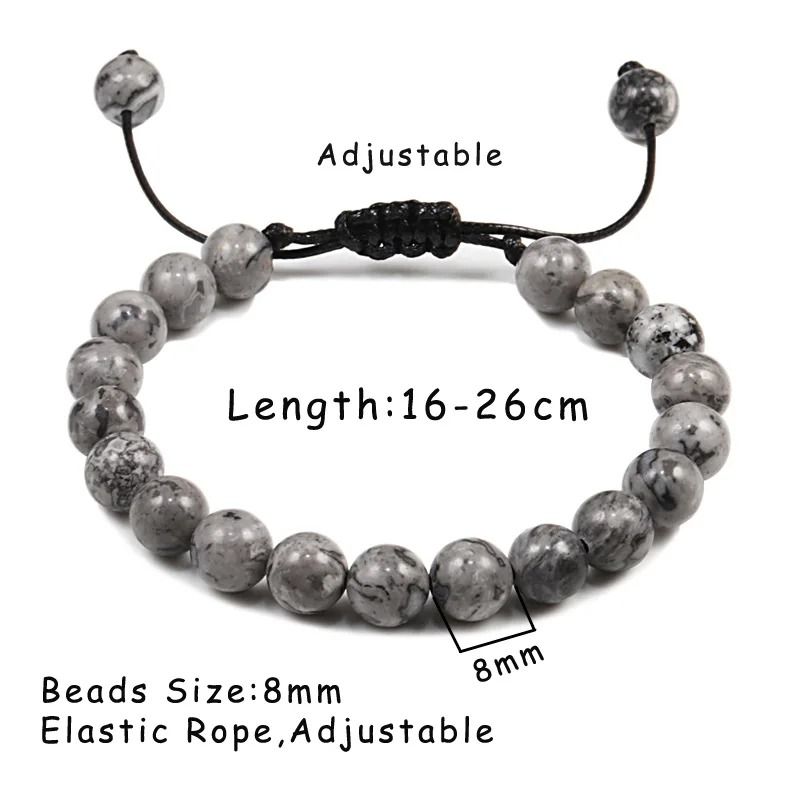 Adjustable Tiger Eye Stone Bracelet For Men And Women