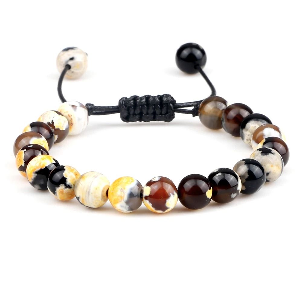 Adjustable Tiger Eye Stone Bracelet For Men And Women