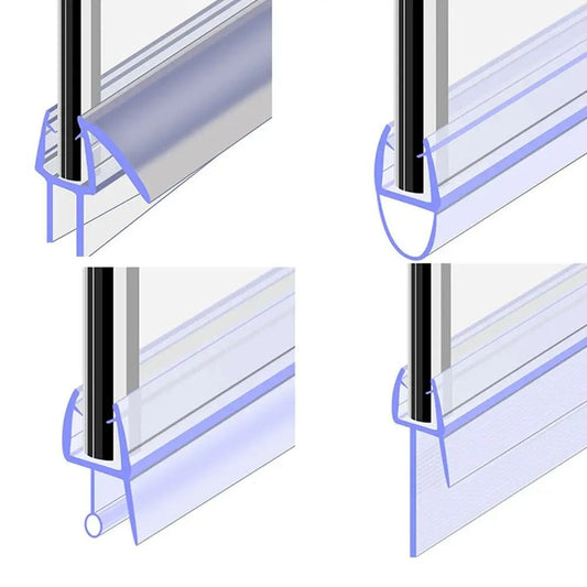 Shower Screen Door Seal Strip Water Baffle For Glass Doors