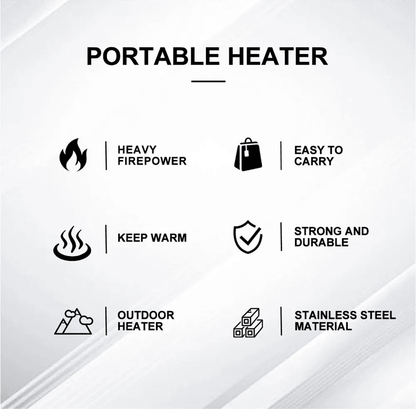 Widesea Portable Stainless Steel Camping Heater