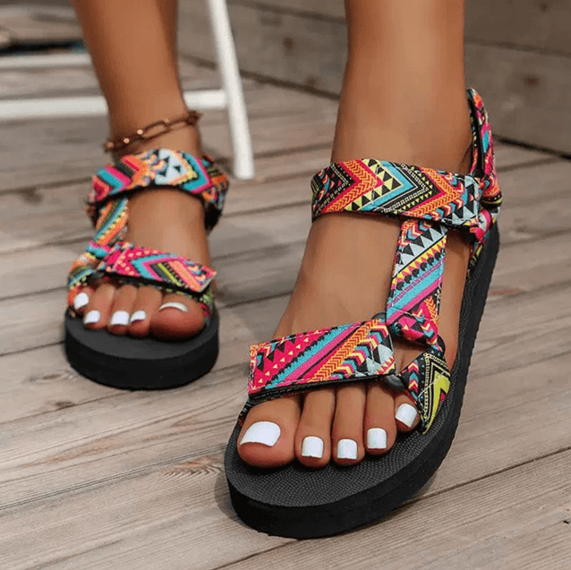 Breezewalk Womens Flat Hemp Rope Sandals for Summer Comfort and Style