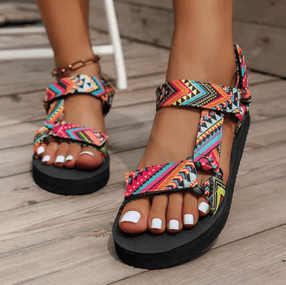 Breezewalk Womens Flat Hemp Rope Sandals for Summer Comfort and Style