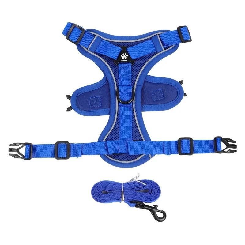 Adjustable Reflective No Pull Dog Harness And Leash Set