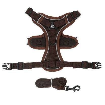 Adjustable Reflective No Pull Dog Harness And Leash Set