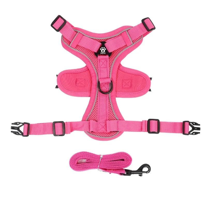 Adjustable Reflective No Pull Dog Harness And Leash Set