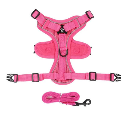 Adjustable Reflective No Pull Dog Harness And Leash Set