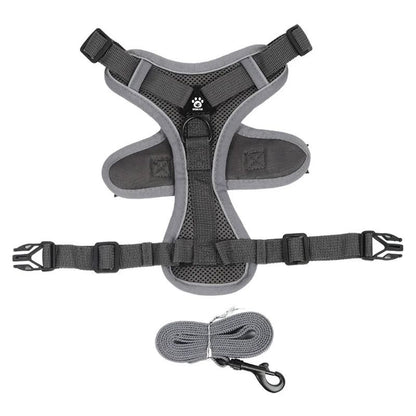 Adjustable Reflective No Pull Dog Harness And Leash Set