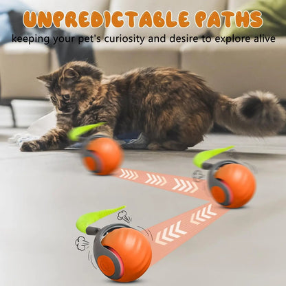 Interactive Smart Cat Toy Ball With Moving Tail