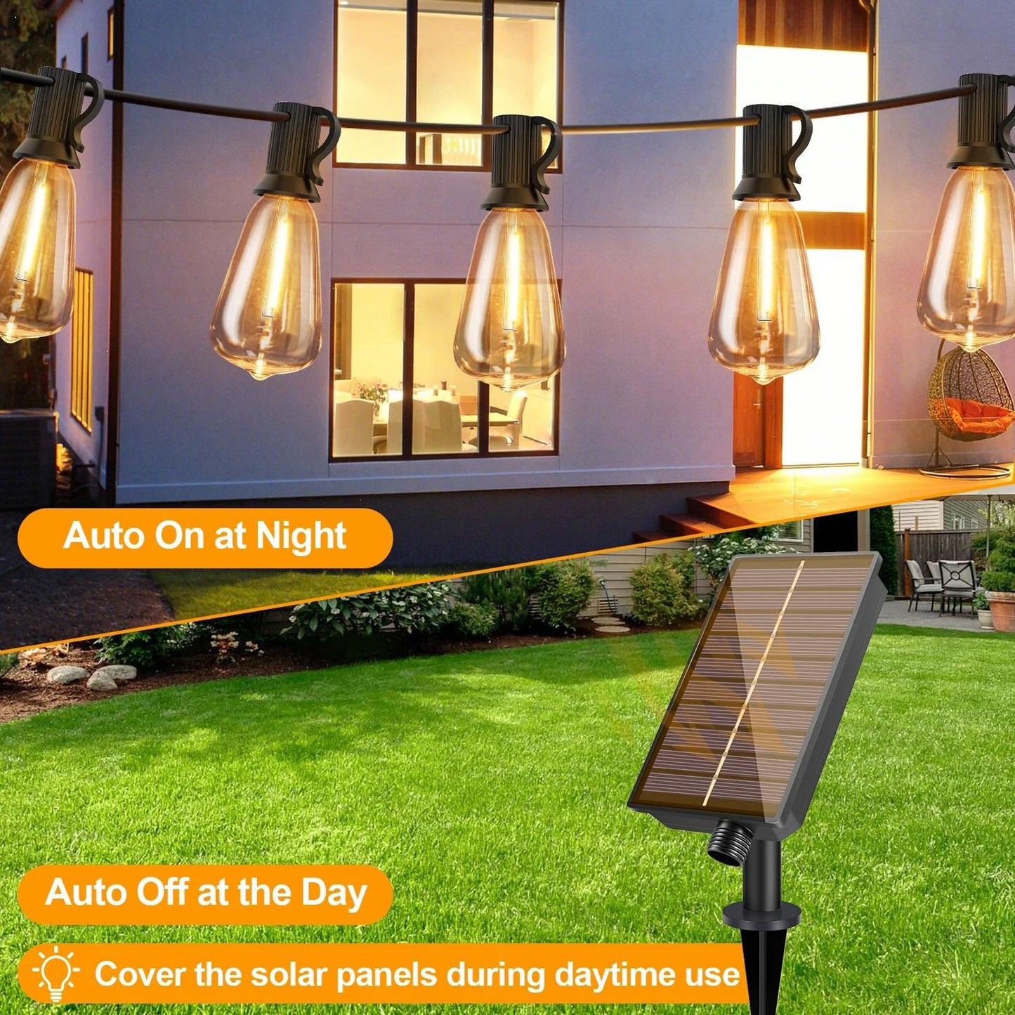 Solar Globe LED String Lights With Remote Control And USB Recharge