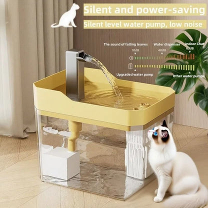 Automatic Cat Water Fountain With Circulating Filter And USB Quiet Pump